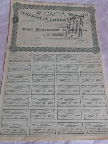 Certificato azioni vintage - certificato,