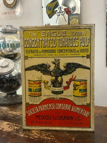 Targa pubblicitaria latta - pubblicitaria, in