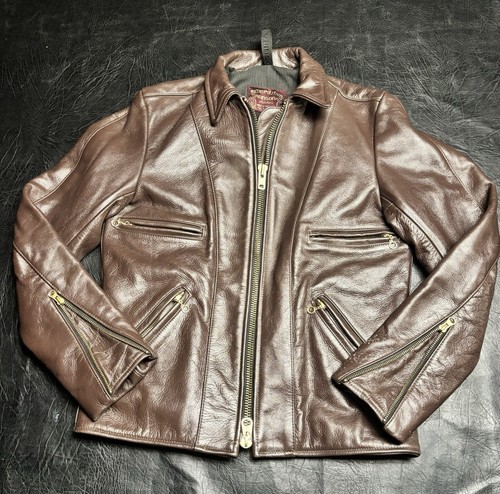 Rara giacca pelle marrone - giacca,