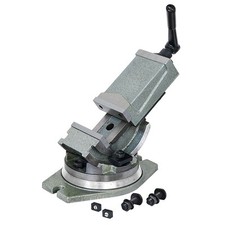 Morsa a macchina inclinabile 125 x 40 mm base girevole 360° FERVI M530/125