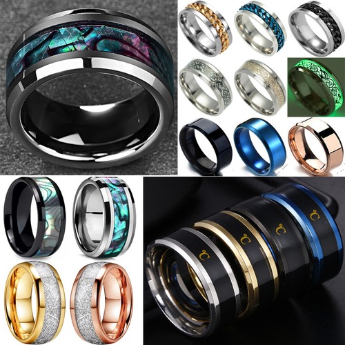 Anello uomo acciaio - anello, in