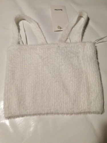 Bershka crop top pelliccia - bershka,