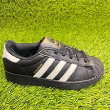 Adidas Originals Superstar Boys Size 13K Black White Athletic Shoes Sneakers