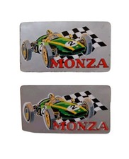 *HH* 2 Adesivi Auto Corsa Monza Formula 1 Macchina Adesivo vintage Stikers 