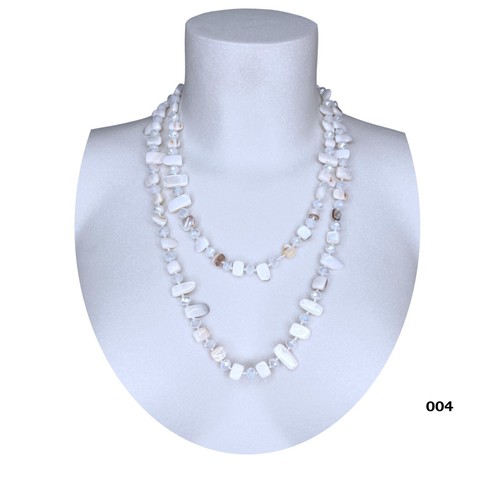 Bianco collana madreperla - collana,