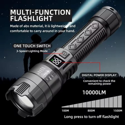 Torcia led militare 10000lm - torcia,