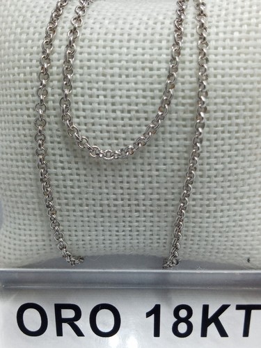 Collana oro bianco 750 18 - in,