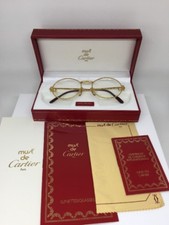 Occhiali da vista Cartier Saint Honore serie limitata nuovi vintage con zaffiro 49-18mm