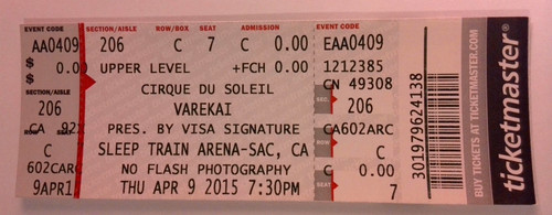 Biglietto cirque soleil - biglietto,