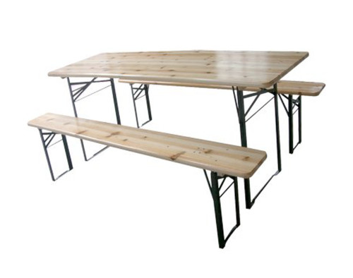 Set birreria tavolo - tavolo, 220x80x76h