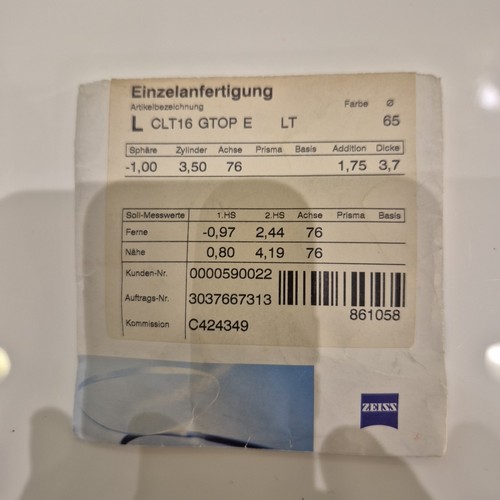 Zeiss lente progressiva nuova - lente,