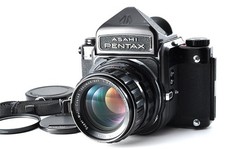 [Quasi come nuovo] Pentax 6x7 67 fotocamera pellicola livello occhi SMC T 105 mm f/2.4 obiettivo GIAPPONE
