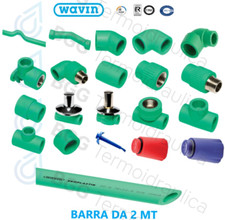 WAVIN RACCORDI PPR TIGRIS GREEN VERDE ORIG TUTTI I TIPI DI RACCORDI TUBO Ø20-Ø75