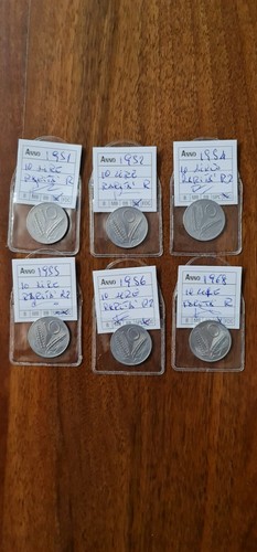 Lire spiga 1954 lotto - 10,