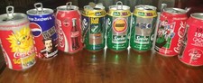 Lotto Vintage Collezione Lattine Coca Cola Sprite Pepsi Lotto 8 Pezzi NBA...