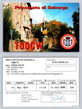 Ham Radio QSL QSO Postcard