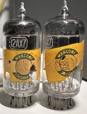 Marconi ECC83 12AX7 Long Black