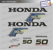 Adesivi motore marino fuoribordo Honda 50 cv four stroke gommone barca stickers 