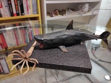 MEGALODON squalo preistorico Action Figure lunghezza cm 25 + preda inclusa 