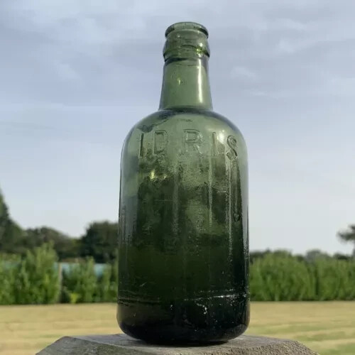 Original vintage glass bottle - original,
