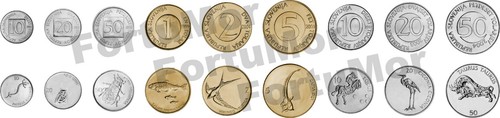 Moneta slovenia set pezzi - slovenia,