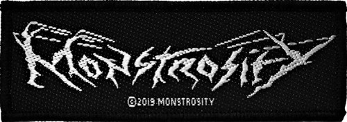 Monstrosity logo gewebter - monstrosity,