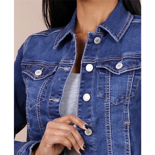 Giacca jeans donna vita - di,
