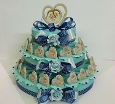 TORTA BOMBONIERE CUORE BIMBO BATTESIMO 