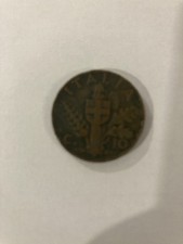 Regno D'italia moneta 10 centesimi 1936 Impero circolata striscio sul busto