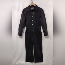 Zara Denim tuta cropped donna