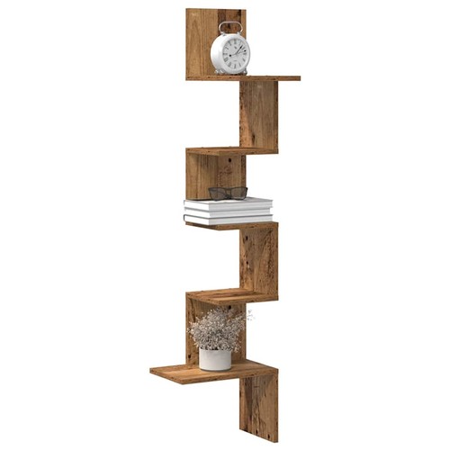 Mensola angolare legno vecchio - angolare,