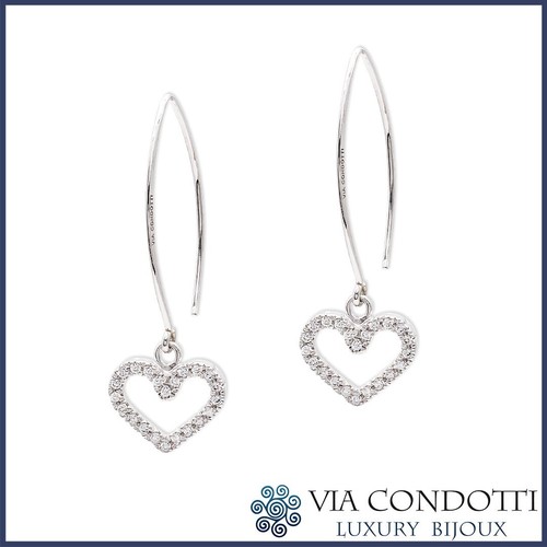 Orecchini cuore pendenti in - orecchini,