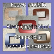 PLACCHE PLACCHETTE ABS NUOVO LIVING LIGHT/ INTERNATIONAL COMPATIBILI BTICINO 