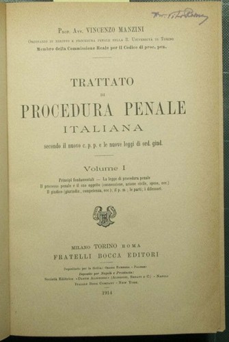 Trattato procedura penale - trattato,