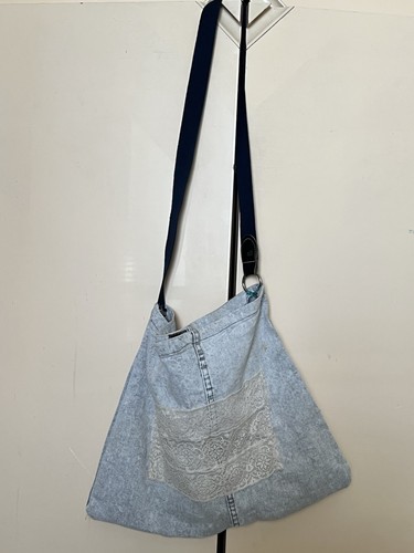 Borsa tracolla jeans - in,
