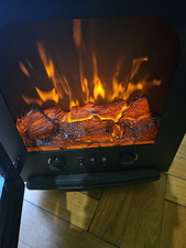 TERMOVENTILATORE CAMINETTO ELETTRICO 2 IMPOSTAZIONI CALORE EFFETTO FIAMMA 1950W