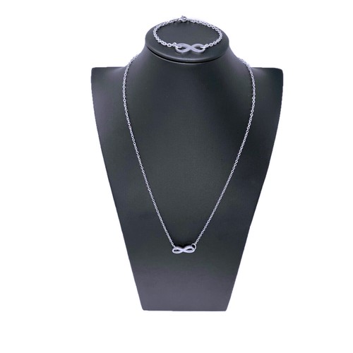 Collana bracciale acciaio - collana,