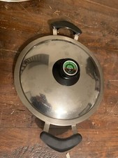 padella bistecchiera amc 24 cm con coperchio e pomello visioterm altezza 2,5 cm