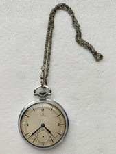 Rare Omega LAMPROS pocket watch 1930s art Deco sector Dial Military