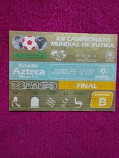 World Cup Mexico 1986 Ticket