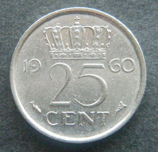 Olanda, 25 centesimi 1960