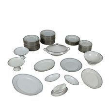 Servizio Piatti Ginori Antico Porcellana Italia XX Secolo Originale