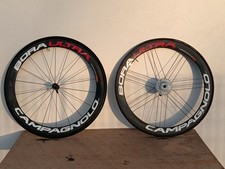 Coppia Di Ruote Campagnolo Bora Ultra Pignoni Super Record Tufo