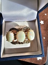 Anello Antico Oro 12kt, Opale