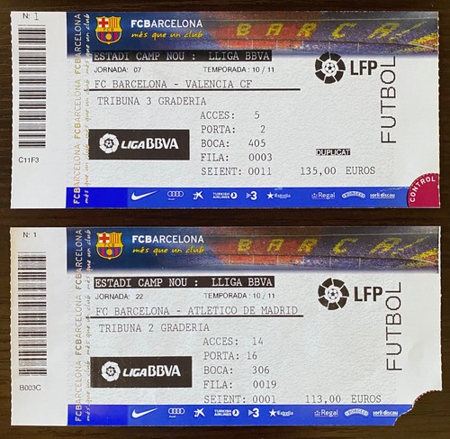 Set biglietti barcellona - set,