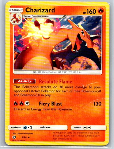 Charizard holo dragon - charizard, 3/70