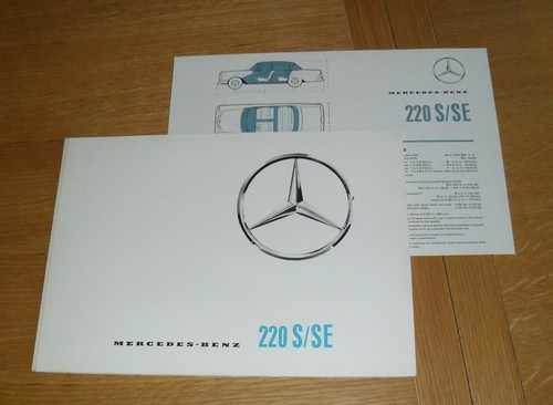 Brochure mercedes 220 se - brochure,