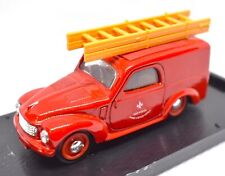 Modellino auto vigili del fuoco scala 1:43 Fiat 500 C furgone Brumm pressofuso modellismo