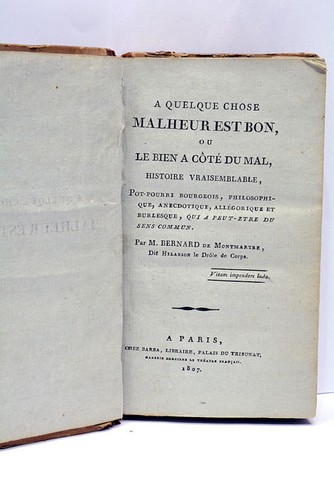 Livre ancien roman burlesque
