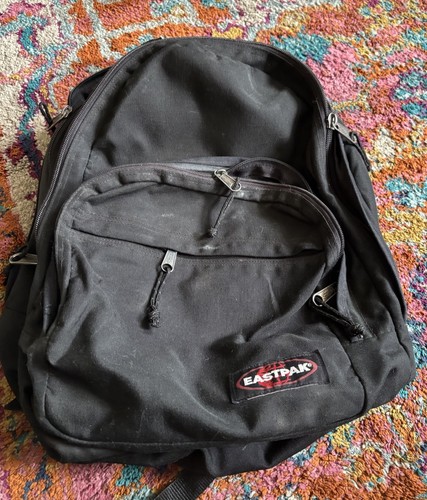 Zaino nero eastpak vintage - eastpak,